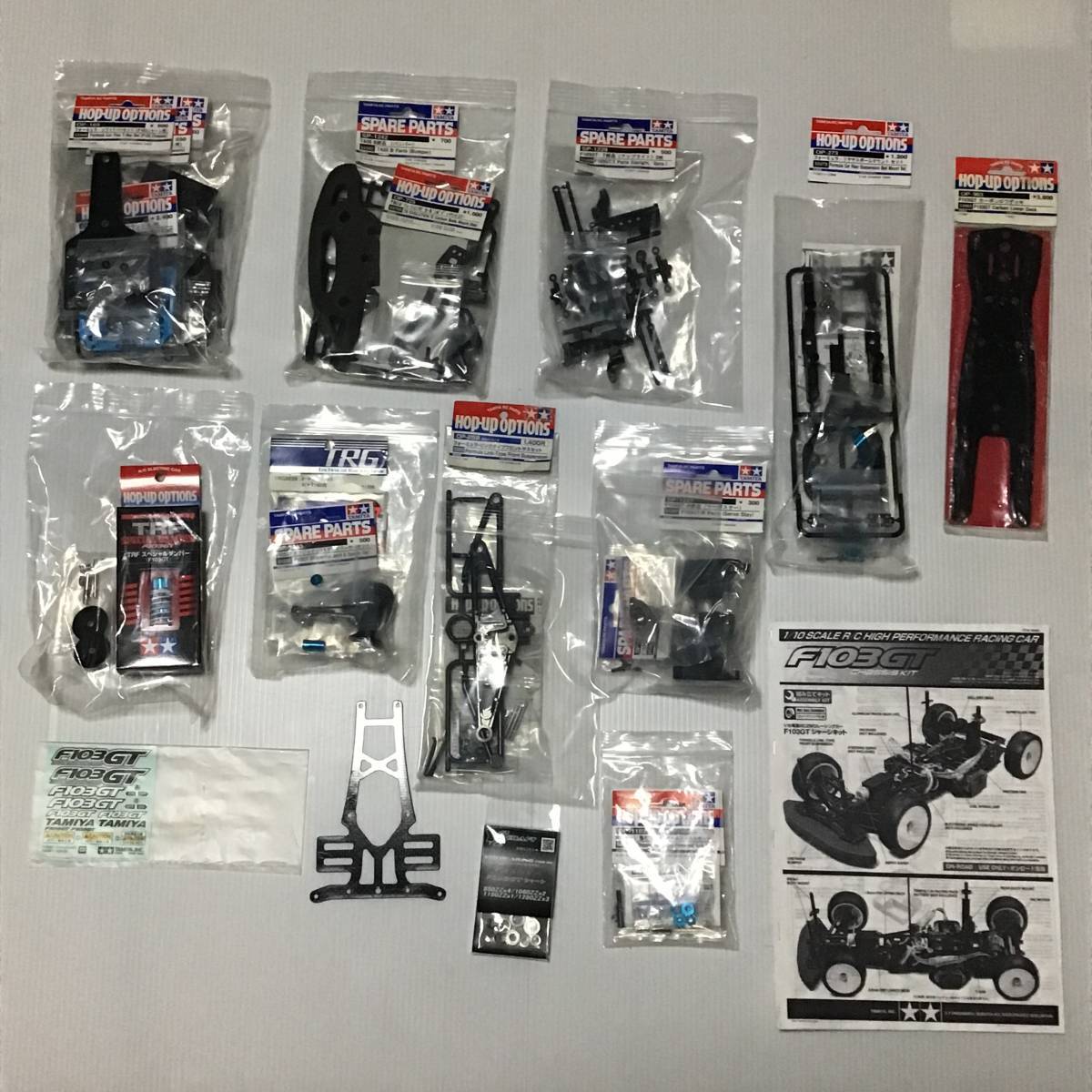 Tamiya F103Gt Carbon Chassis Option Parts External Many One Car Trf F103 F104 F1