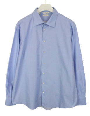 Suitsupply Custom Made Regular Fit Formelle Shirt Herren 47/18 1/2 Spread Blau