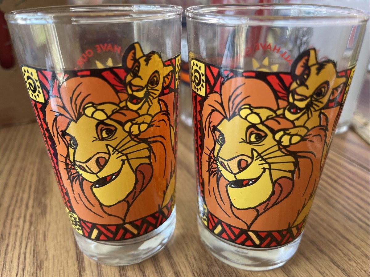 Disneys The Lion King Circle Of Life Tumblers Glasses Mufassa Simba