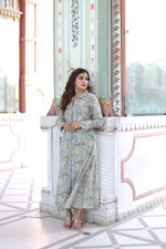 Indian handmade cotton dress floral printed dress summer wear long dress on sale