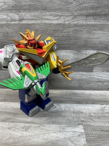 Vintage 1999 Bandai Power Rangers Deluxe Lost Galaxy Megazord con spada e uccellino D5 - Foto 10 di 10