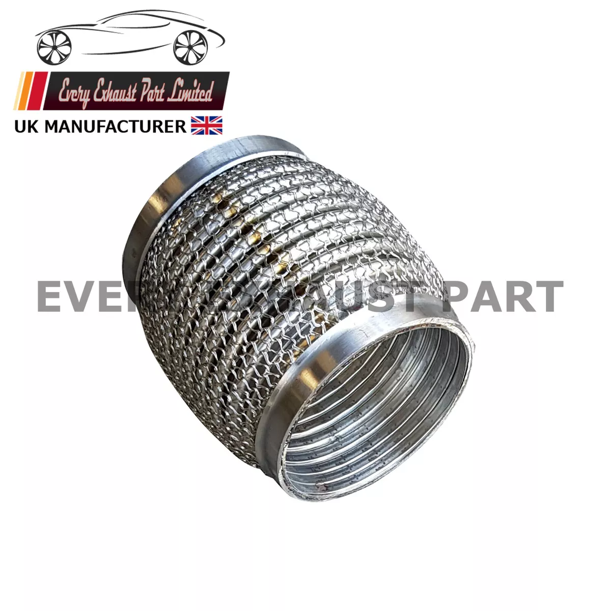 57mm x 75mm Stainless Exhaust Flex Tube Joint Soft Repair Flexi