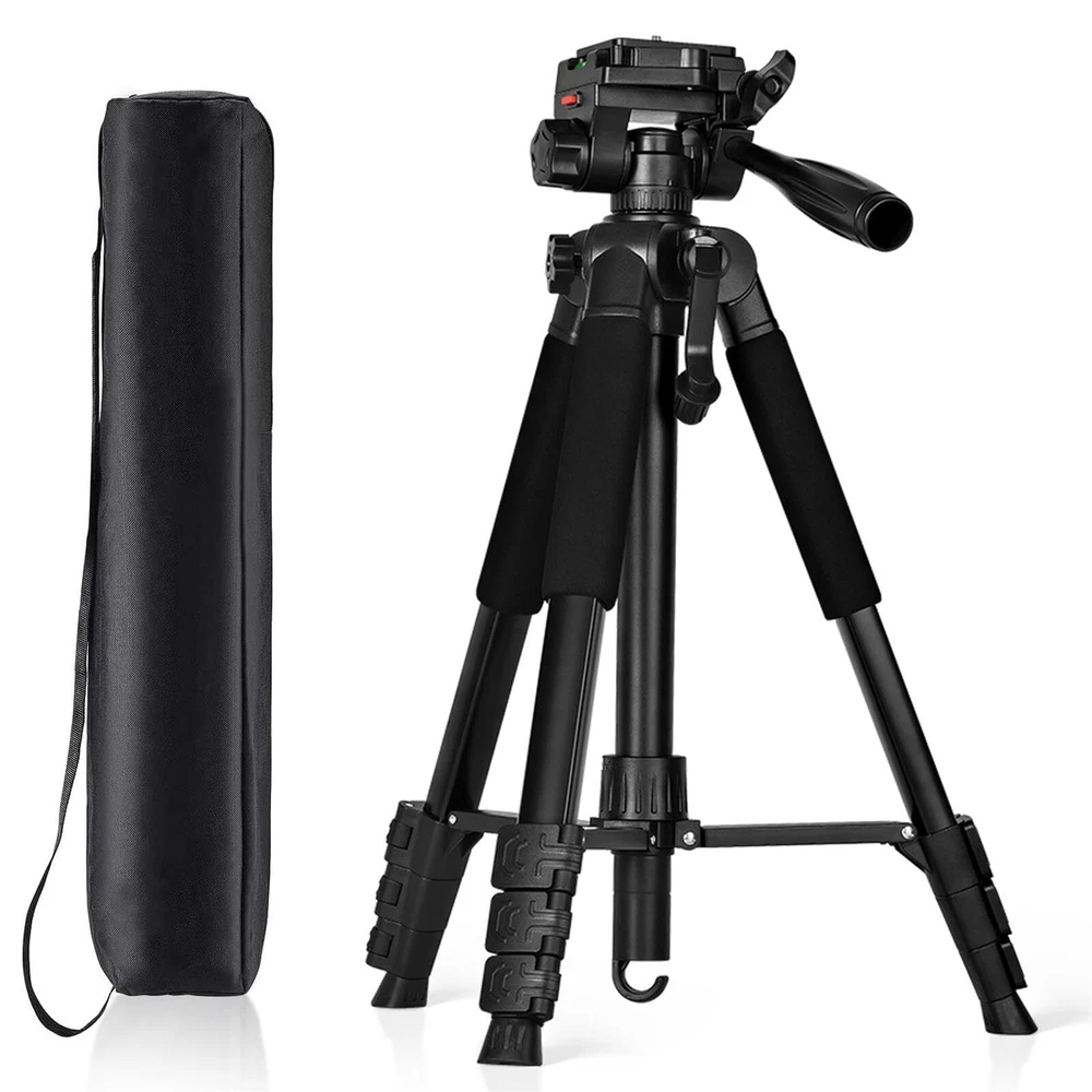 Laser Level Tripod - hittaty Height Adjustable Laser Tripod with 3 Way Swivel...