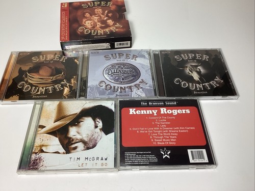Lot 5 CDs. Kenny Rogers, Tim McGraw, Super Country Favorites - Foto 8 di 8