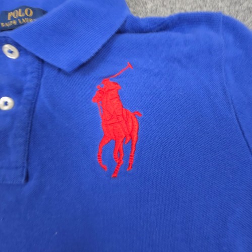 Ralph Lauren Shirt Kids SMALL Blue Short Sleeve Polo cotton Big Pony Size S - Picture 2 of 10