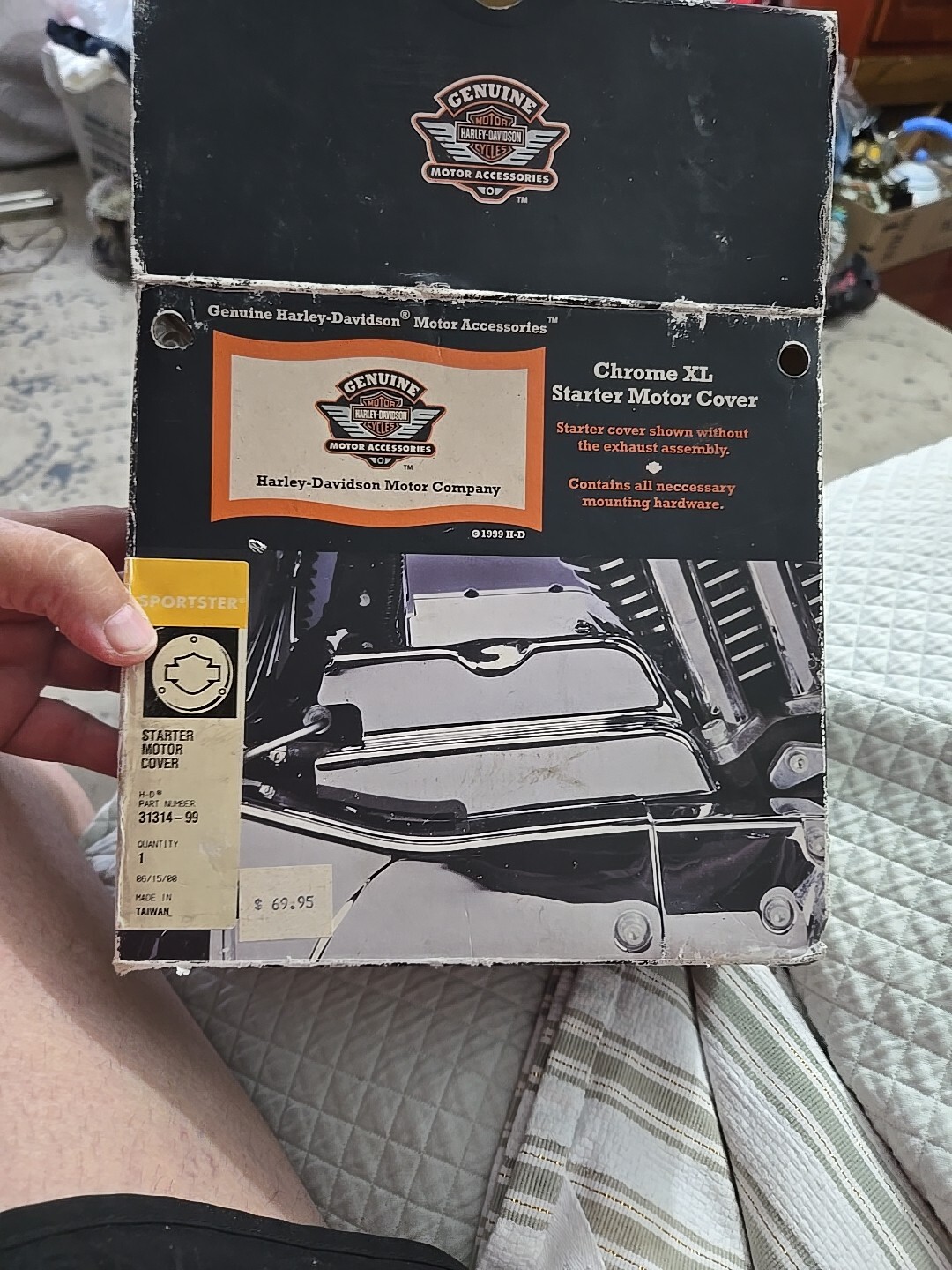 Harley Sportster XL 1200 Chrome Starter Motor Cover 31314-99 for  