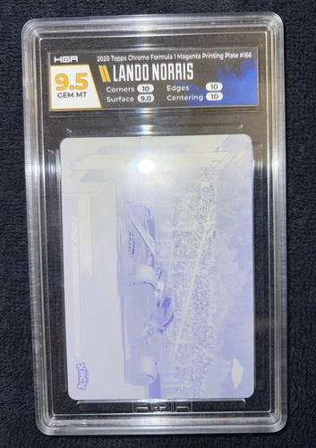 2020 Topps Chrome Formula 1 LANDO NORRIS Printing Plate 1/1 #180 Rookie Card