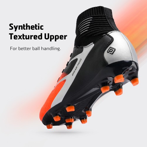 Boys Soccer Shoes High Top Outdoor Indoor Youth Football Shoes Soccer Cleats Hot - Picture 16 of 37