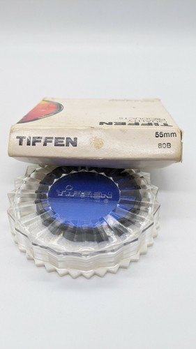 Tiffen 80B Dark Blue 55mm Lens Filter Made in USA Free Shipping USA - Picture 2 of 2