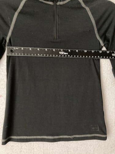 REI 1/4 Zip Up Collar Stretch Black Activewear Athletic Shirt Girl's Size Small - Picture 4 of 9
