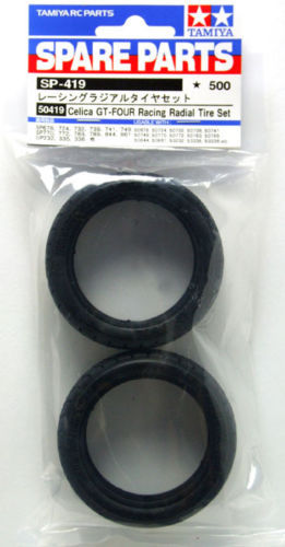 Tamiya 50419 Celica GT-FOUR Racing Radial Tire/Tyre Set (TA01/TA02/TT01/TT02)...