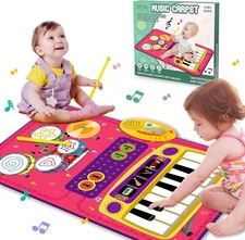 Baby Play Mat - Music Carpet Toddler Baby Piano Musical Toy for 18+Month