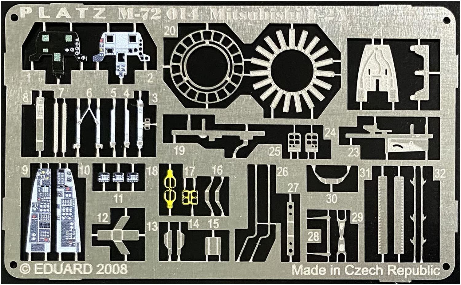 Platz JASDF F-2A Etching Parts Model Kit Upgrade M72-14