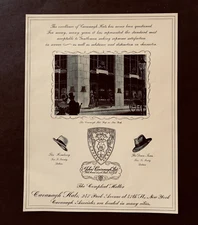 1942 Cavanagh Hats Advertisement Complete Hatter Park Ave New York Vtg Print AD