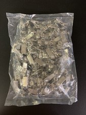 ID/Badge Strap Clear Vinyl Strap With Metal Clip 100 Per Bag