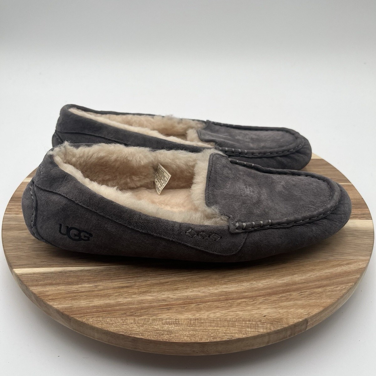 Ladies Slippers Ugg Ansley Slippers Nightfall Grey Ugg Ansley