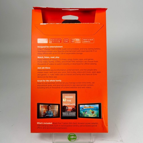 New NOT SEALED WiFi Only Amazon Kindle Fire 7 16GB Black M8S26G - Picture 2 of 3