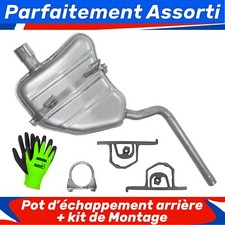 Pot d’échappement arrière pour Mini Cooper R50 R52 R53 Hayon, Cabrio 1.6 01-08