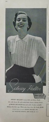 1950 women's Sidney Heller hand detailed dots and eyelets vintage