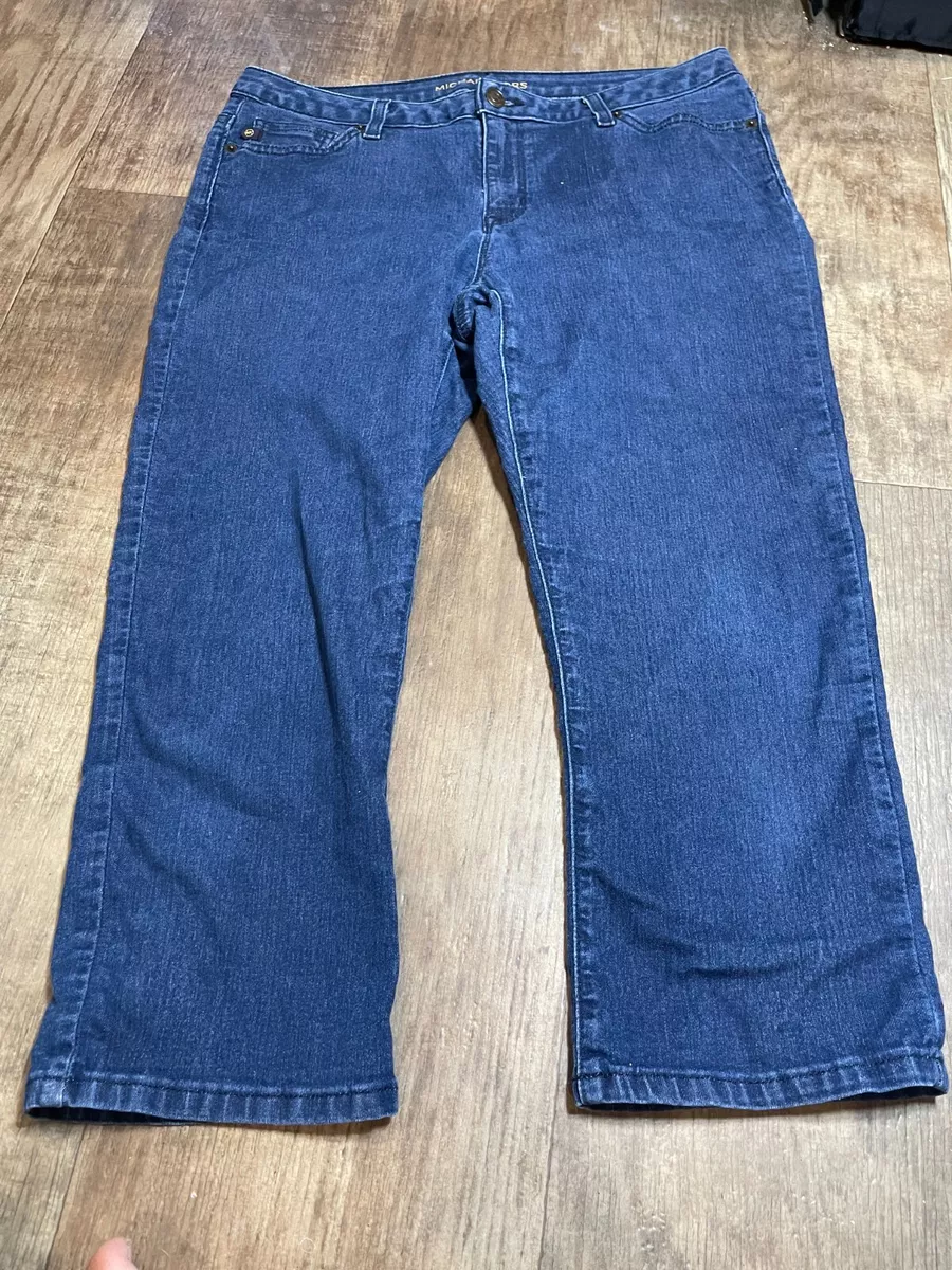 Michael kors denim capris sale