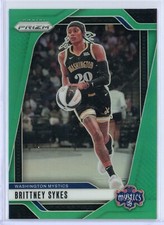 2024 Panini Prizm WNBA Green Prizm 80 Brittney Sykes Washington Mystics