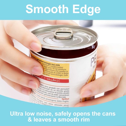 LOTE de abridor de latas eléctrico automático One-Touch Safety Smooth Edge azul - Imagen 4 de 11