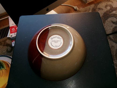 SANGO AVANTI Brown Soup BOWL 7-7/8" SO - Picture 2 of 2