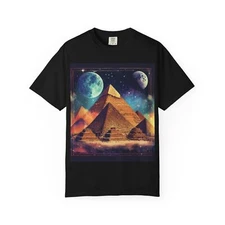 Cosmic Pyramid T-shirt, Space Graphic Tee, Galaxy Shirt, Universe Top, Astronomy