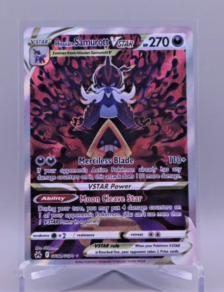 Hisuian Samurott Vstar - GG52/GG70 Crown Zenith Gallery Pokemon - K004