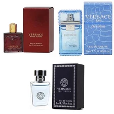 3pc 5ml Mini Versace Eros Flame, Man Eau Fraiche, Pour Homme ,NEW!