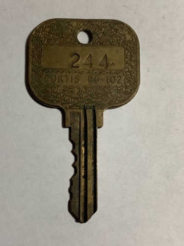 Llave de habitación de motel vintage Holiday Inn #244 - Imagen 2 de 2