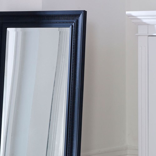 Tall Black Full Length Mirror bathroom bedroom slim wall mounted decor modern - Picture 2 of 2