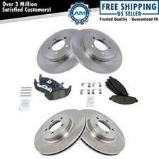 Front & Rear Disc Brake Rotor & Posi Ceramic Pad Kit for Lincoln Aviator Truck