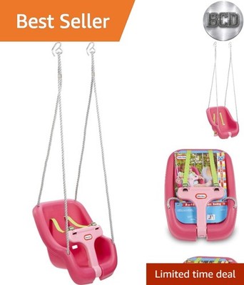 Magenta 2-in-1 Snug 'n Secure Swing for Babies and Toddlers - 50 lbs Capacity