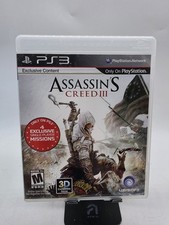 ASSASSINS CREED III Playstation 3 PS3 Cib Complete Black Label Mint Tested