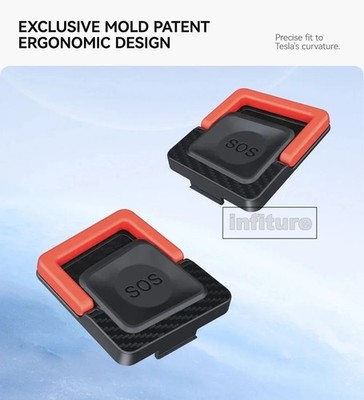 2Pcs Mechanischer Griff für die Hintertür Notöffnungszieher For Tesla Model Y 