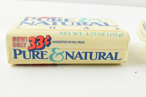 Vintage Pure & Natural Soap 4.75oz Bar Lot Of 2 - Picture 3 of 13