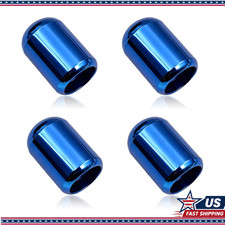Universal Tire Valve Stem Caps 4-piece Aluminum Alloy Set Sealing Gacolor Blue Universal Tire Valve Stem Caps 4-piece Aluminum Alloy Set Sealing Gacolor Blue