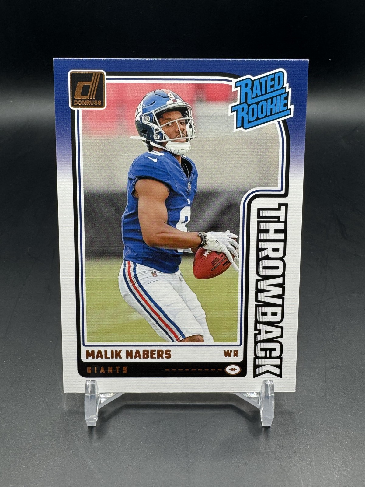 2024 Donruss #48 Malik Nabers Rated Rookies Throwback
