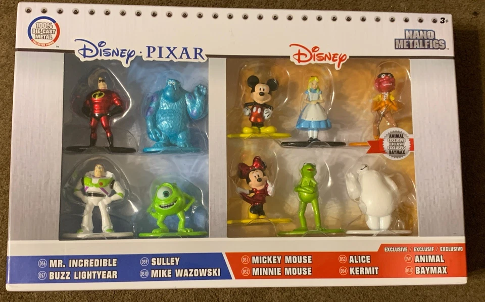 ¡Nuevo! Disney Pixar Paquete de 10 Exclusivos JADA TOYS Die-Cast Metal ¡Como Nuevo! 🔥 Foto 2 de 4
