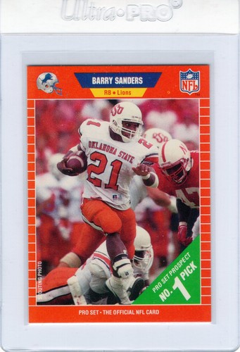 1989 Pro Set - Barry Sanders #494 (RC) Rookie HOF - Bild 1 von 2