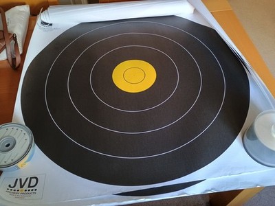 JVD FIELD 60cm x 20 und 80cm x 10 gewachstes verstärktes Papier Zielflächen. Inc P&P