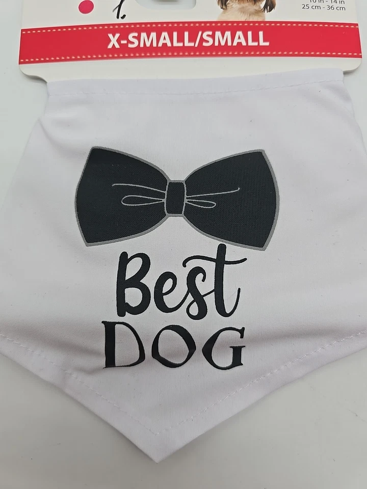 MEJOR PERRO Bandana XS/PEQUEÑA Boda Perro Compromiso SimplyDog. #36739 Foto 2 de 4