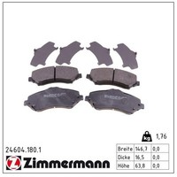 Zimmermann 24604.180.1 Bremsbelagsatz, Scheibenbremse