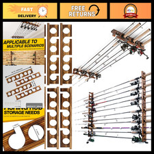 Fishing Rod Holder - Wall/Ceiling Mounted Fishing Pole Rack for Garage Storage