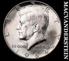 1964-D Kennedy Half Dollar- Silver- Choice Gem Brilliant Unc Luster #K2166