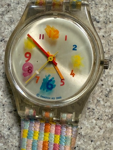 Swatch RAINBOW Naivety LK197 Estándar Damas 25mm Textil Sobre Bandas. - Imagen 2 de 5