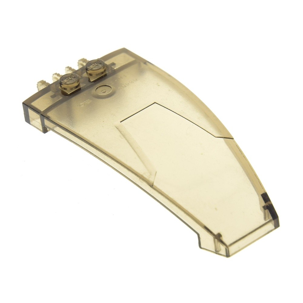 1x Lego Cockpit Curved 8x4x2 Transparent Brown Hinge 4143049 30536
