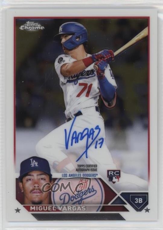 2023 Topps Chrome Rookie Auto Miguel Vargas #RA-MVA Auto RC 0p92