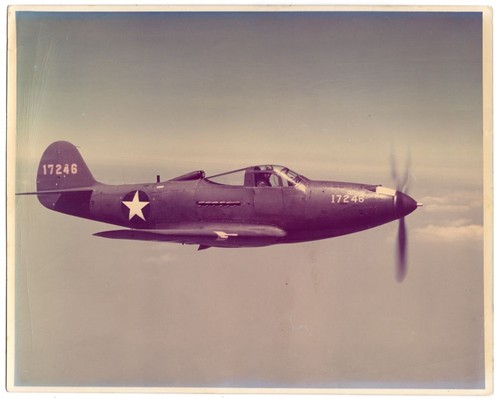 WW2 USAAF Rare Color Photo P-39 Airacobra 17246 8x10 Original Photo